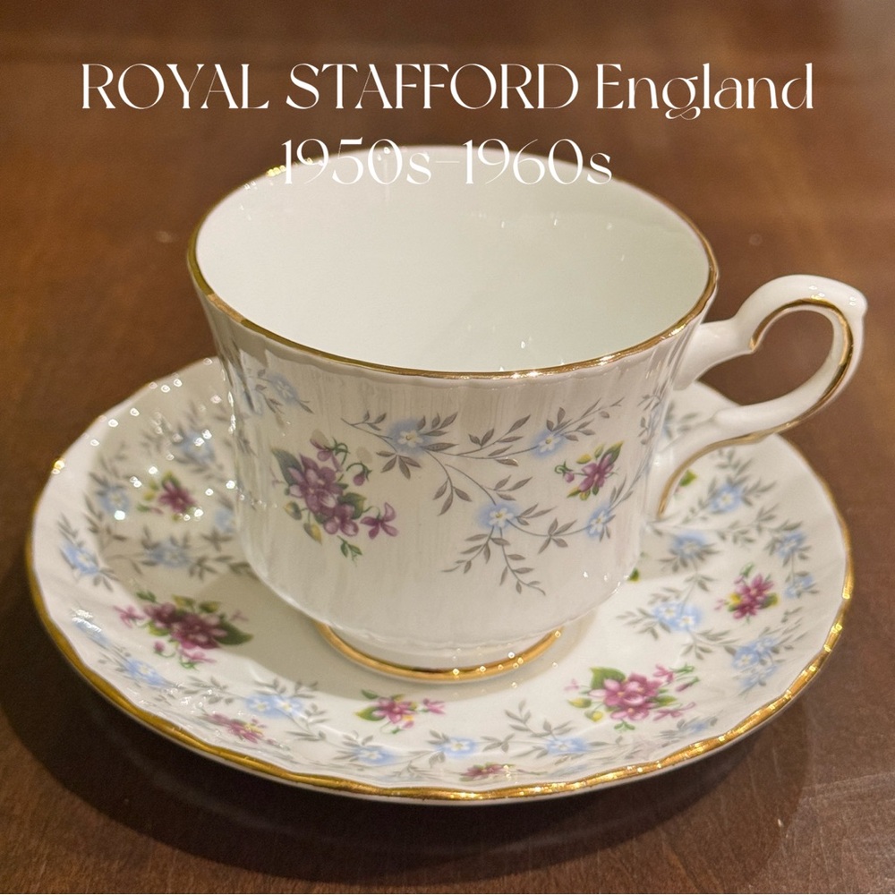 ROYAL STAFFORD England Vintage Bone China Teacup & Saucer